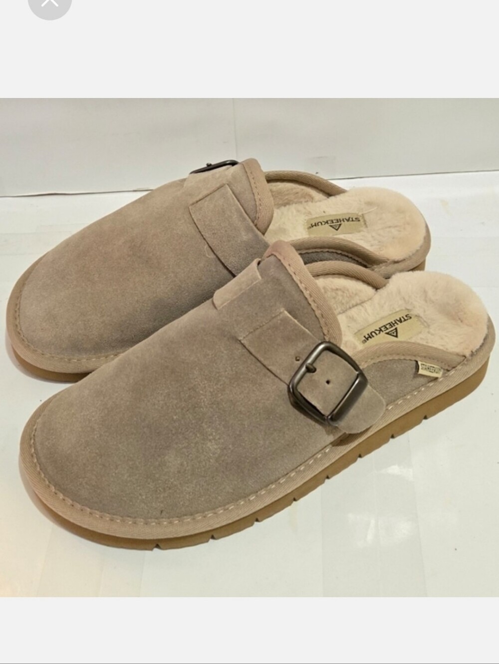 STAHEEKUM‎ Women's Chelan Suede Plush Clogs Slip On - Picture 2 of 6